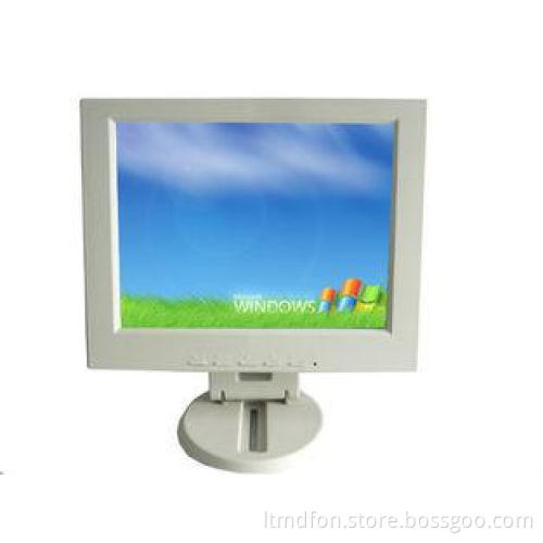 White 12" VGA Color TFT LCD Monitor , 1024 * 768 Camera LCD